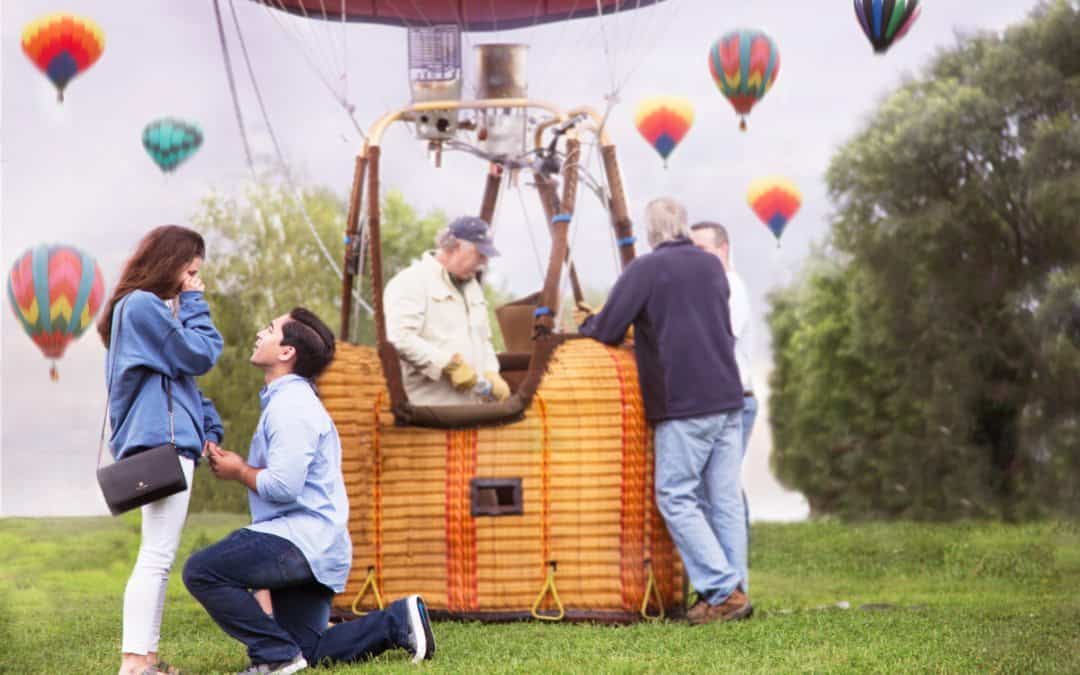 Hot Air Balloon Surprise Proposal Caught on Camera – Great Falls Balloon Festival