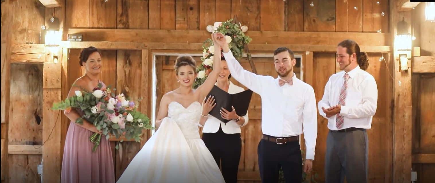 meadow ridge farm wedding bride and groom