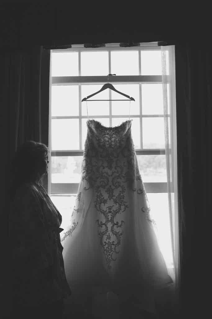 Maine wedding Dress at Lake Parlin Lodge