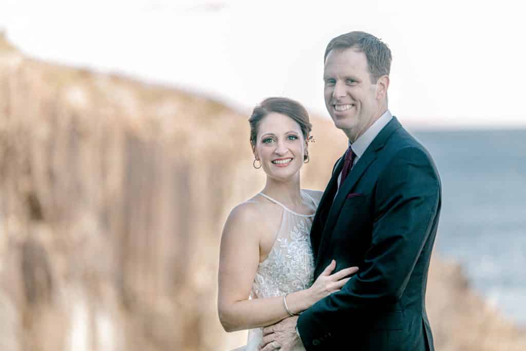 Bride and Groom ocean photo at the Cliff House