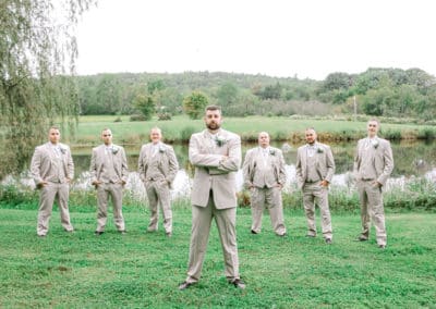 groomsmen portrait at maine wedding