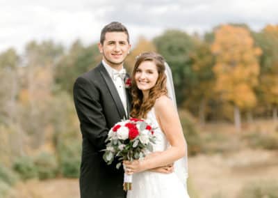 maine bride and groom portrait