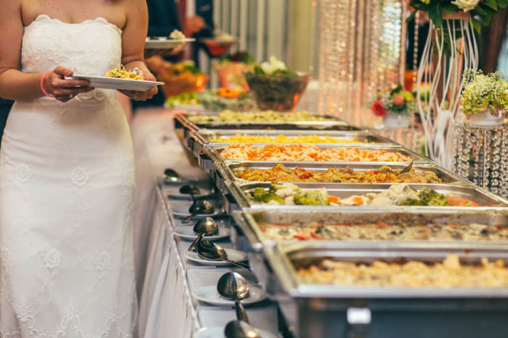 Maine wedding catering buffet