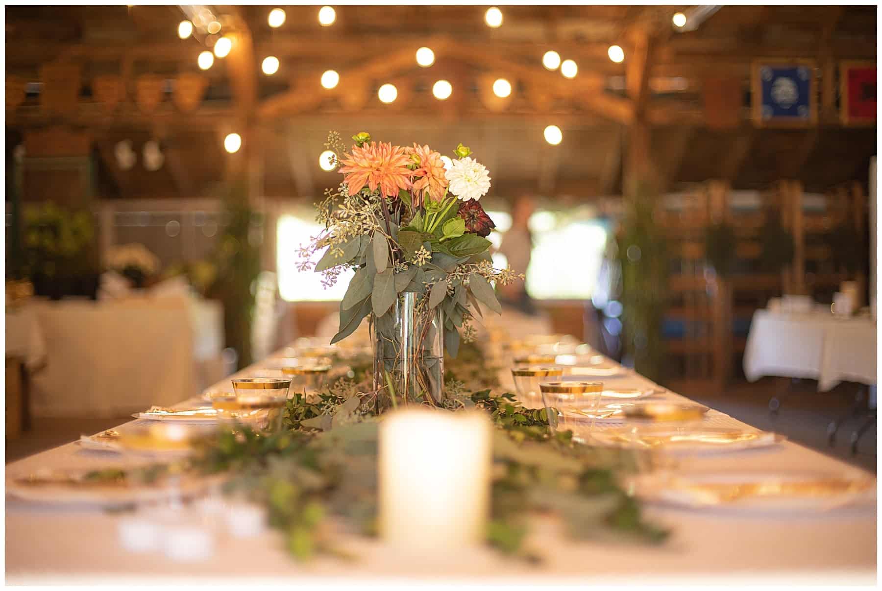 wedding caterer in maine table spread