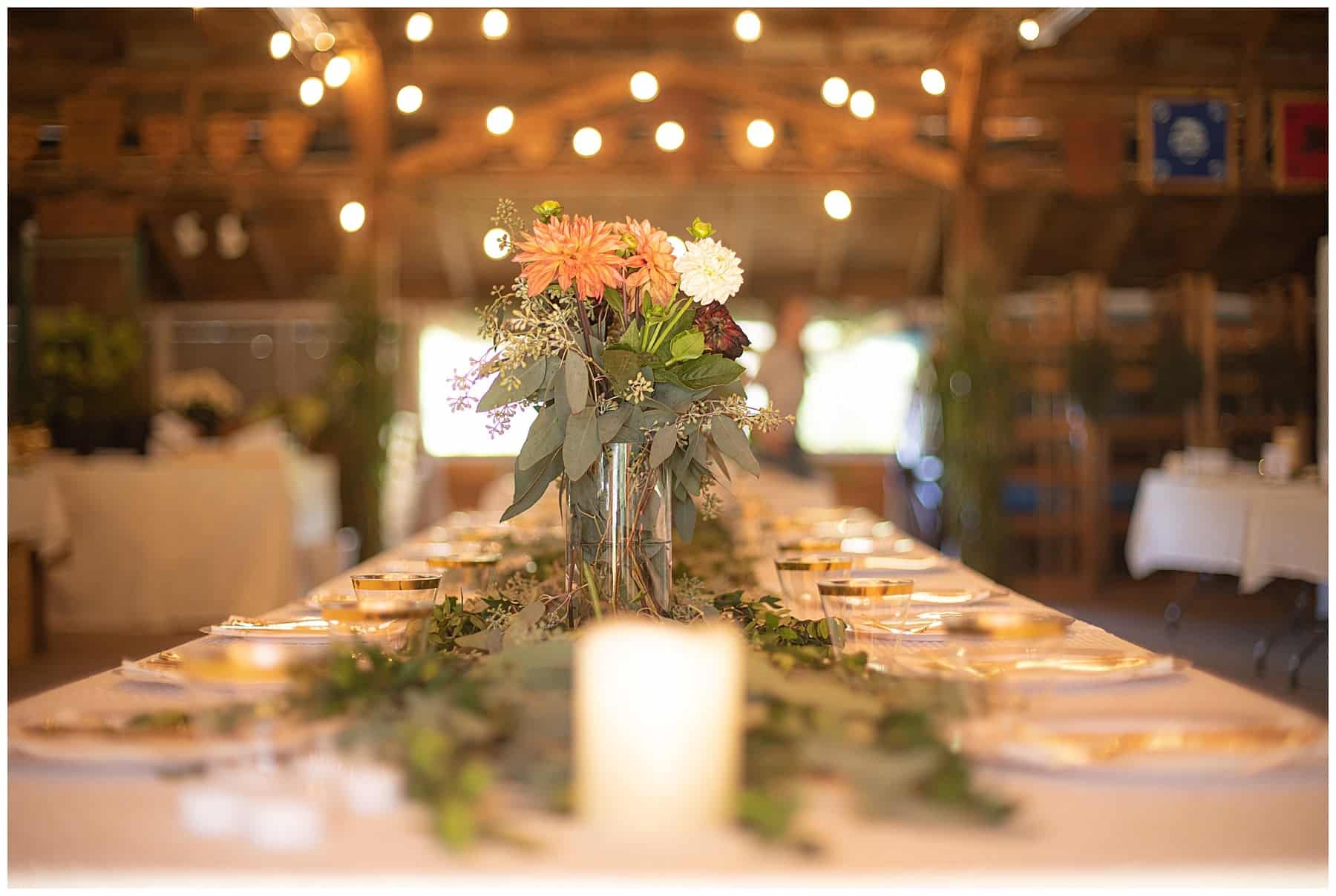 wedding caterer in maine table spread
