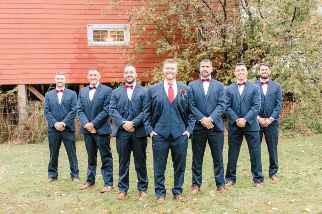 Groomsmen in Maine