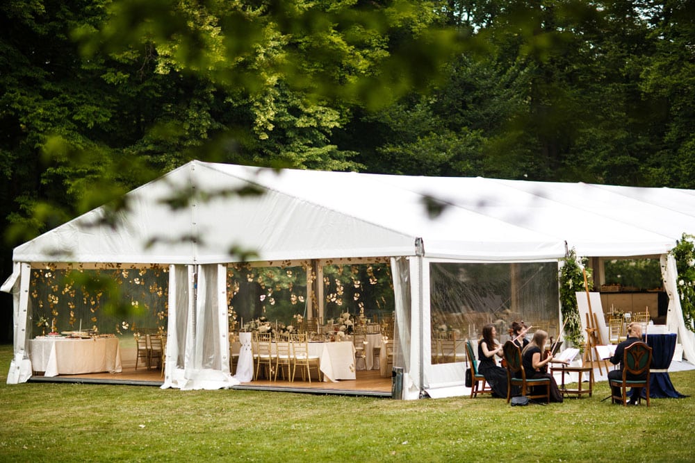 Tent Lighting, Coastal Maine Canopies