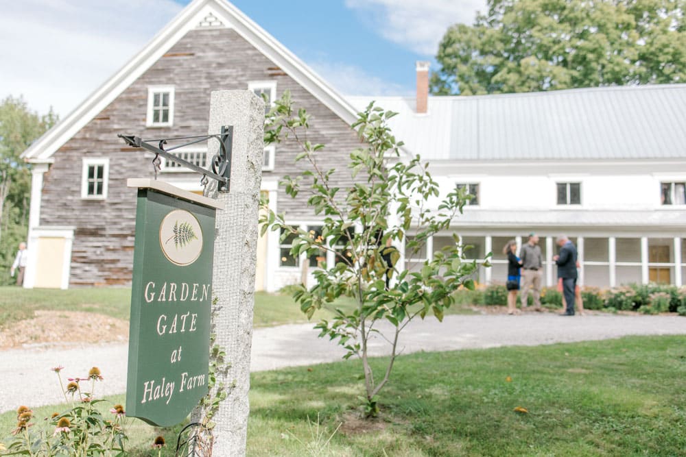 Garden Gate at Haley Farm Wedding – Sebago, Maine