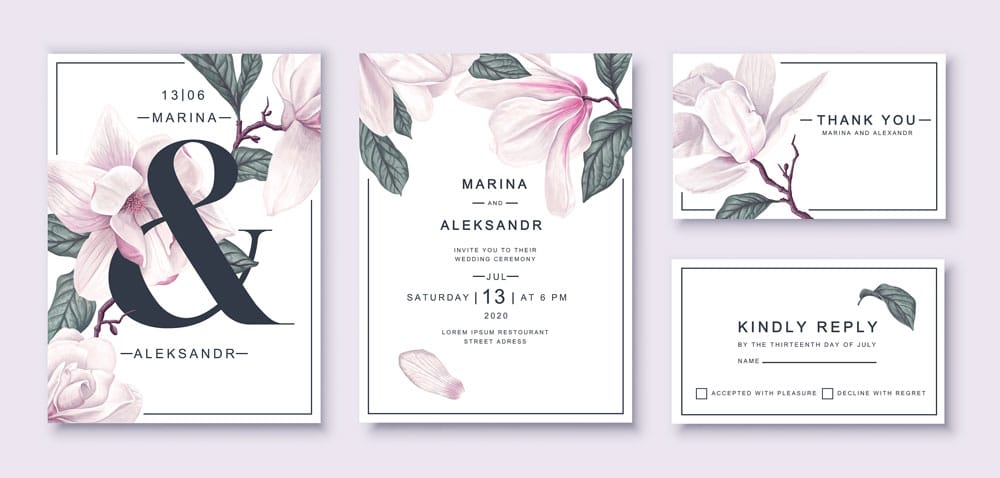 save the date wedding invitation