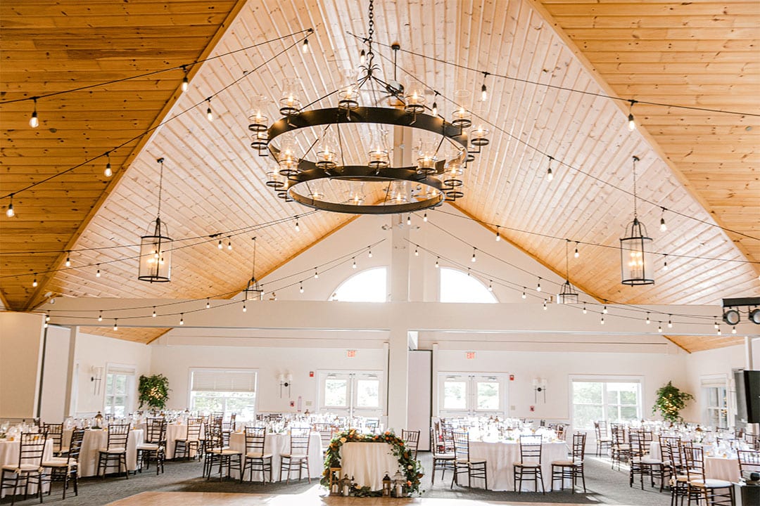 spruce point inn wedding interior