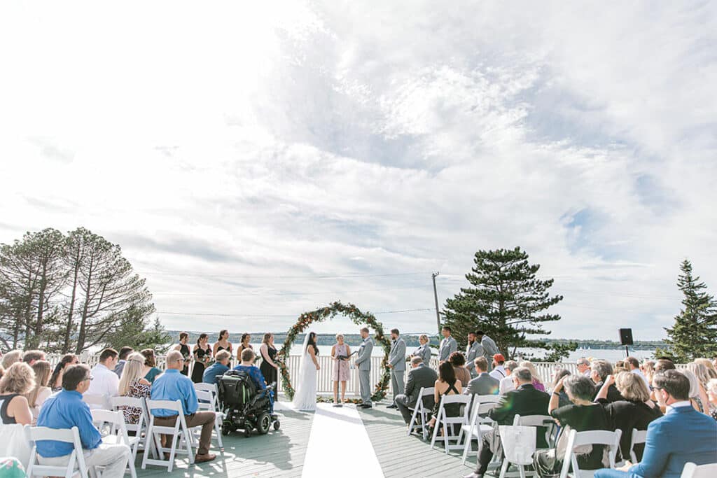 Saying I Do at spruce point inn